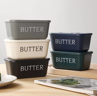 Boîte à beurre facile à nettoyer avec couteau, étanche, portable, pour la maison, le camping, le pique-nique, la cuisine, le réfrigérateur, boîte de rangement pour beurre