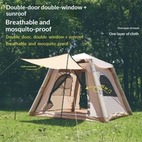 Tente de camping gonflable quatre saisons en tissu Oxford 210D, portable et pliable, idéale pour le tourisme et les voyages, best-seller transfrontalier