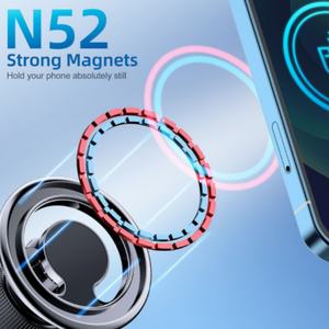 Support de téléphone magnétique portable pour voiture, vente en gros d'usine, support de téléphone rotatif à 360 degrés pour grille d'aération de voiture - Product Image 6