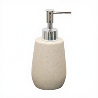 Distributeur de savon liquide pratique en résine, design moderne, rechargeable, pour salle de bain d'hôtel
