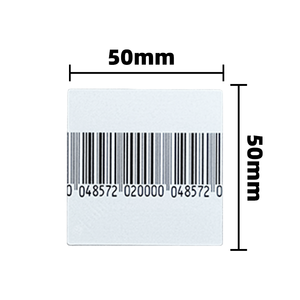 1000 cái 50*50 mét cửa hàng bán lẻ an ninh Sticker EAS <span class=keywords><strong>RF</strong></span> 82MHz nhãn mềm cho cửa hàng chống ăn cắp - Product Image 6