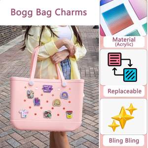 Abalorios acrílicos para bolsos Bogg Bag, diseño Bling Nurse Life, accesorios compatibles con bolsos de playa Simply Southern - Product Image 4