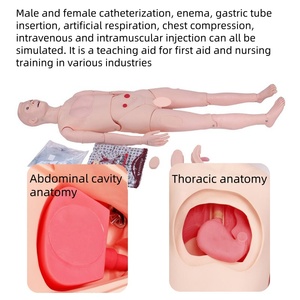 Maniquí de RCP de Cuerpo Completo Avanzado DARHMMY, de Silicona, Multiarticulado, Móvil, Modelo Profesional para Entrenamiento de Reanimación Médica BLS - Product Image 5
