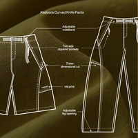 QUICKSHOW Pantalon Cargo Parachute Baggy Personnalisé CORDURA Ripstop pour Homme - Plissé Tendance Sportif Plein Air