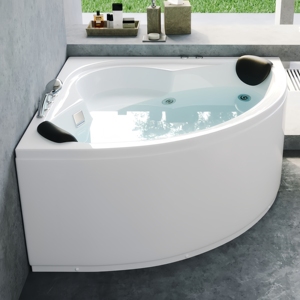 อ่างน้ำวนสามเหลี่ยมอ่างอาบน้ำอะคริลิคสำหรับห้องน้ำ - Product Image 4