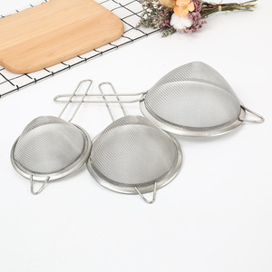 Stainless Steel Conical Strainer 7cm Wide Rim Multifunction Baking Soy Milk Filter Sugar Sieve Kitchen Tool - Product Image 2