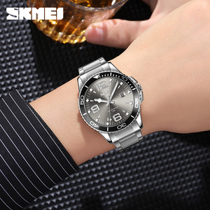 Skmei 9278 usine directe grand cadran montre à Quartz pour hommes bande en acier inoxydable à la mode <span class=keywords><strong>calendrier</strong></span> d'affaires montre-bracelet - Product Image 5