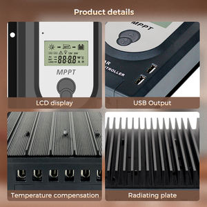 Contrôleur Mppt Vente directe d'usine 12V/24V 60a mppt avec connexion Bluetooth et communication wifi contrôleur de chargeur solaire - Product Image 6