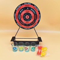 Mini jeu de fléchettes magnétiques de table avec support en fer. Jeu de société amusant pour boire en groupe, idéal pour le divertissement et les rassemblements sociaux.