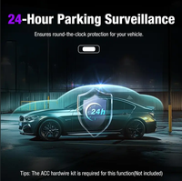 AOEDI AD-563 Caméra de tableau de bord universelle 3 canaux 4K avant et arrière Caméra de voiture WiFi 4K avec moniteur de stationnement 24H Caméra de véhicule