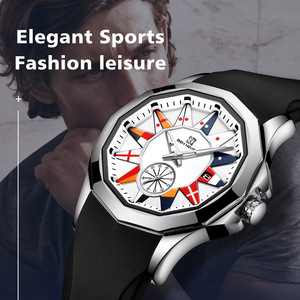 <span class=keywords><strong>BEN</strong></span> NEVIS BN3020G elegante deporte chino hombres <span class=keywords><strong>reloj</strong></span> de cuarzo correa de silicona impermeable fecha pantalla <span class=keywords><strong>reloj</strong></span> moda ocio <span class=keywords><strong>reloj</strong></span> conjunto - Product Image 2