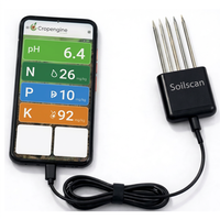 Sensor Nutrisi Tanah Soilscan Mengukur pH, NPK, Kelembapan, EC, dan Suhu Melalui Konektivitas Seluler