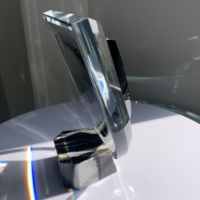 ADL Nouveau Design K9 Haute Qualité Cristal Verre Récompenses Plaque Noire avec Logo Personnalisé et Mots pour Souvenir Cadeaux d'Affaires