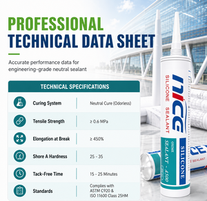 Mastic silicone transparent monocomposant, résistant aux intempéries et à l'aspect verre, <span class=keywords><strong>pour</strong></span> <span class=keywords><strong>le</strong></span> calfeutrage des joints intérieurs et extérieurs en cuir, fungicide - Product Image 2