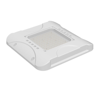 Éclairage commercial IP65 100W 150W 200W pour parkings, lampes LED sous auvent pour stations-service