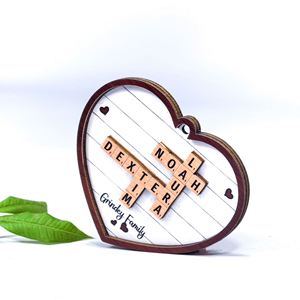 Factory Customized Mother's Day Gift Modern Simple Wooden <b>Puzzle</b> Photo <b>Frame</b> for Family Memory Home Decoration Ornament - Product Image 3
