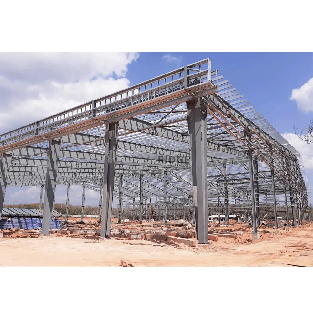 China Design light steel building material water proof prefabricated grain depot store house barn warehouse building Shed
