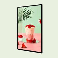 Hd 32 43 55 asılı monte menü panosu restoran yok dokunmatik ekran Lcd ekran menüsü