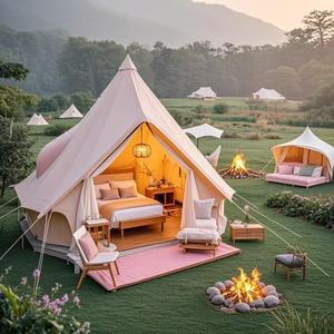 Carpa de Glamping de Lujo PAMIR para 1-4 Personas, Impermeable, Ligera, Carpa Familiar para Acampar, Refugio Estilo Yurta para Jardín, 4 Estaciones - Product Image 5