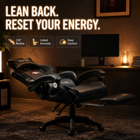Chaise de jeu en cuir AOR au design industriel, inclinable, ergonomique pour la maison, le bureau, les cybercafés, vente en gros en usine