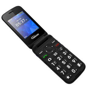 Téléphone mobile à clapet GSM <span class=keywords><strong>avec</strong></span> double écran de 2,4 pouces, fonction SOS, grand clavier à boutons et chargeur à béquille - Product Image 4