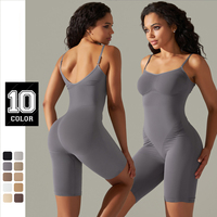 Femme Fitness entraînement vêtements de sport dos nu noir Yoga combinaison femmes une pièce Gym sport body et combinaisons