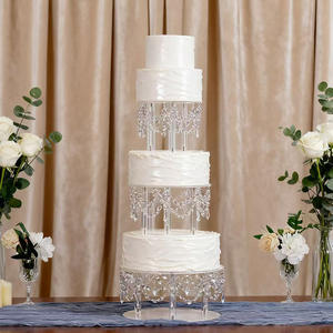 Support à gâteau en acrylique pour mariage, séparateur de gâteau de mariage, plateau à gâteau pour fête d'anniversaire, fournitures de décoration de gâteau pour baby shower - Product Image 4