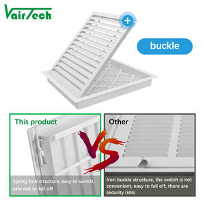 Grille de retour d'air en aluminium pour climatisation, pour murs et plafonds, avec filtre AC - Product Image 3