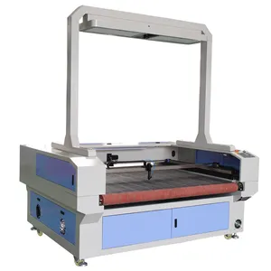 CCD camera CO2 laser cutting machine fabric/cloths/home textile with ccd camera