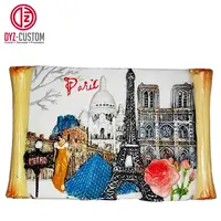 फ्रांस पेरिस स्मारिका राल फ्रिज चुंबक कस्टम 3d फ्रिज मैग्नेट