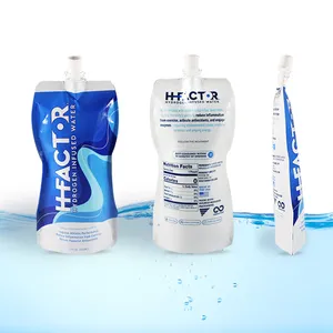 Özel Logo baskılı suyu içme plastik kılıf alüminyum folyo meyve suyu torbalar özelleştirmek
