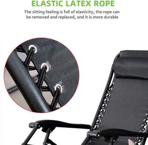 Chaise longue pliante réglable pour l'extérieur <span class=keywords><strong>avec</strong></span> <span class=keywords><strong>auvent</strong></span> Chaise longue <span class=keywords><strong>de</strong></span> plage confortable <span class=keywords><strong>avec</strong></span> porte-gobelet pour bronzer et se détendre - Product Image 2