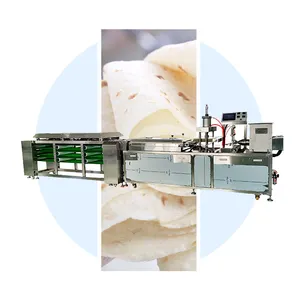 工业阿拉伯皮塔面包生产线工业玉米饼roti chapati面包制造机