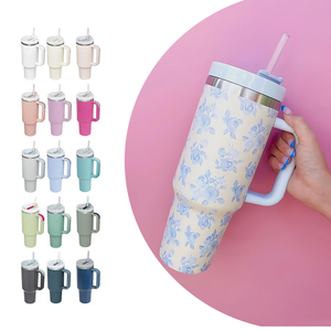 Drinkware bán buôn số lượng lớn tùy chỉnh 40oz thép không gỉ cách điện Tumbler nước nóng và lạnh chai 40oz Tumbler với xử lý - Product Image 1