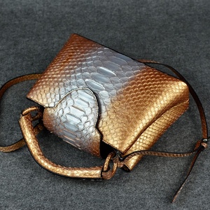 Tùy Chỉnh Thiết Kế Rắn Da Tote Túi Mô Hình Động Vật Da Túi Phụ Nữ Thương Hiệu Tên Ví Phụ Nữ Sang Trọng Túi Vàng 1 PC Python - Product Image 5