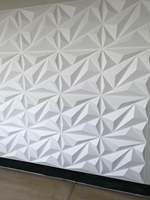 Irini OEM – panneau mural 3D au Design créatif (ensemble de 12 pièces), papier peint en PVC, panneau mural en marbre, décoration intérieure pour la maison, couleur blanche 2022
