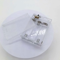 3 boîtier de support de batterie AA avec interrupteur 4.5V étuis de batterie transparents avec marche/arrêt pour bande led guirlande lumineuse féerique