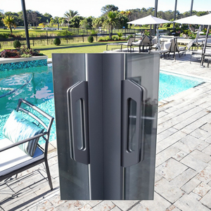 Thiết kế hiện đại nhôm trượt cửa kính kéo xử lý cho 10 mét kính cửa trượt cho biệt thự - Product Image 4