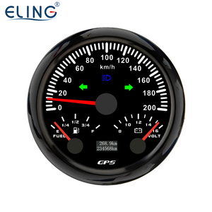 Eling 3 3/8 ''Multifunctionele Meter Gps Snelheidsmeter Kilometerteller Brandstofniveau Meter Voltmeter 12Volt Met Achtergrond - Product Image 3