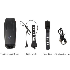 AT Vendita Calda: <span class=keywords><strong>Luce</strong></span> per Bicicletta con Altoparlante Potente, Impermeabile, Ricaricabile USB, <span class=keywords><strong>Luce</strong></span> Elettrica per Bici - Product Image 6