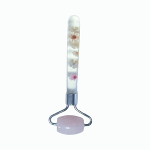 โรลเลอร์เรซิ่นโรสควอตซ์ เครื่องมือกัวซา หยกนวดหน้าเพื่อความงาม - Product Image 1