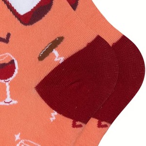 Calcetines Modernos con Diseño de Botellas y Copas de <span class=keywords><strong>Vino</strong></span>, Tejido de Punto, Calcetines Originales para Amantes del <span class=keywords><strong>Vino</strong></span>, Calcetines Lindos - Product Image 4