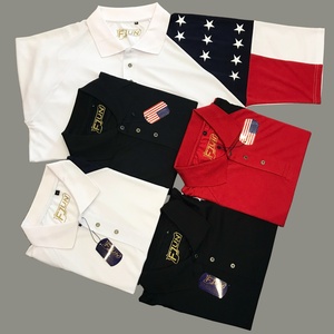 Polos de Golf Personalizados de Manga Corta para Hombre, Tejidos, con Estampado Gráfico, Elásticos, Casuales, Patrióticos Americanos, Raglán, para Verano - Product Image 6