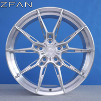 Jantes forgées OEM argentées métallisées brossées à rayons creux, personnalisables toutes tailles, expédition en masse pour le marché mondial de la pièce de rechange automobile