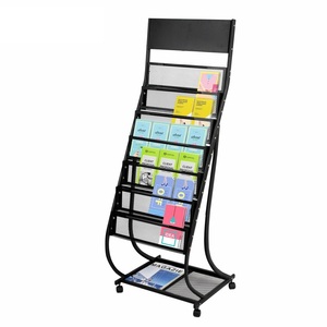 Estante de suelo impermeable para biblioteca al aire libre, soporte para periódicos, centro comercial, estación de llenado, exhibición de revistas - Product Image 4