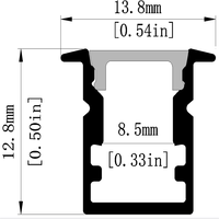 Profil de garde-robe en aluminium LS-125 avec couvercle de diffuseur en PC Plafond encastré dans le mur Lumières linéaires à LED Service de coupe personnalisable