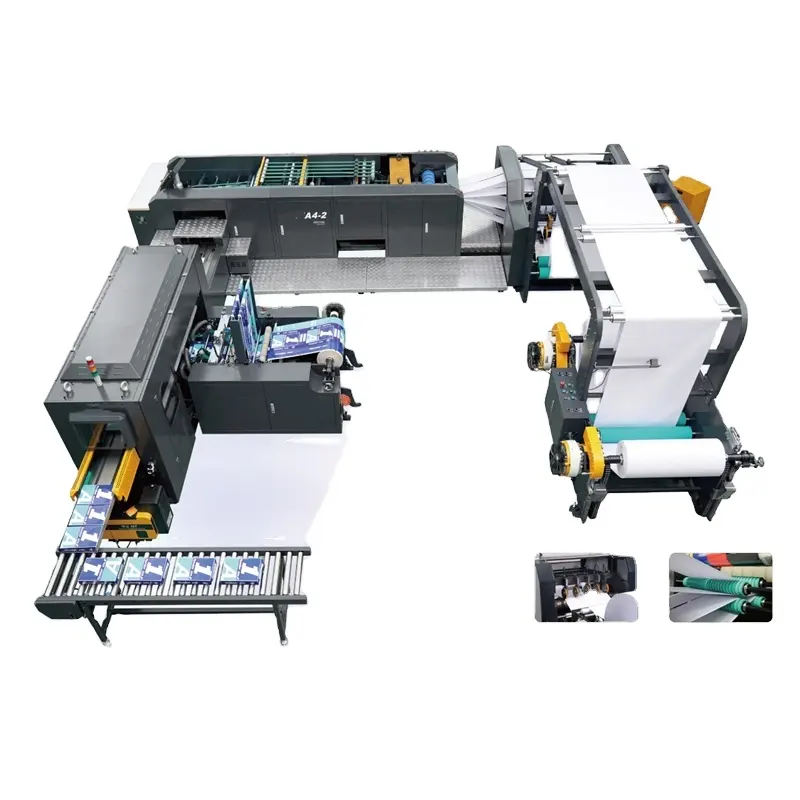 Chm a4 copiar papel totalmente automático e de alta velocidade, max. 8-10 reams por minuto e alta qualidade de folha e linha de produção de embalagem