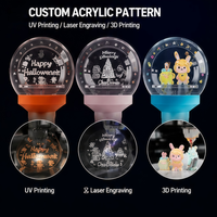 Luz LED 3D Personalizada con Figura IP, Controlador DMX Inalámbrico de 256 Canales, Portátil, para Fans de Anime Expo, Directo de Fábrica