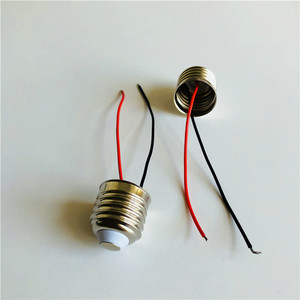 ROHS Được Phê Duyệt E26,<span class=keywords><strong>E27</strong></span> Hàn Cơ Sở Đèn Miễn Phí Hàn Với Dây Dẫn Màu Đen, Đỏ Và Đầu Nối Nhanh Cho Đèn Led - Product Image 1