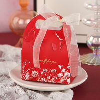 Boîte cadeau Fête des Mères 2026, boîte à dragées papillon pour mariage, célébrations d'anniversaire, boîtes à fentes imprimées offset, sac à main recyclable